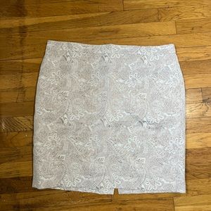 JCrew Metallic Jacquard Pencil Skirt